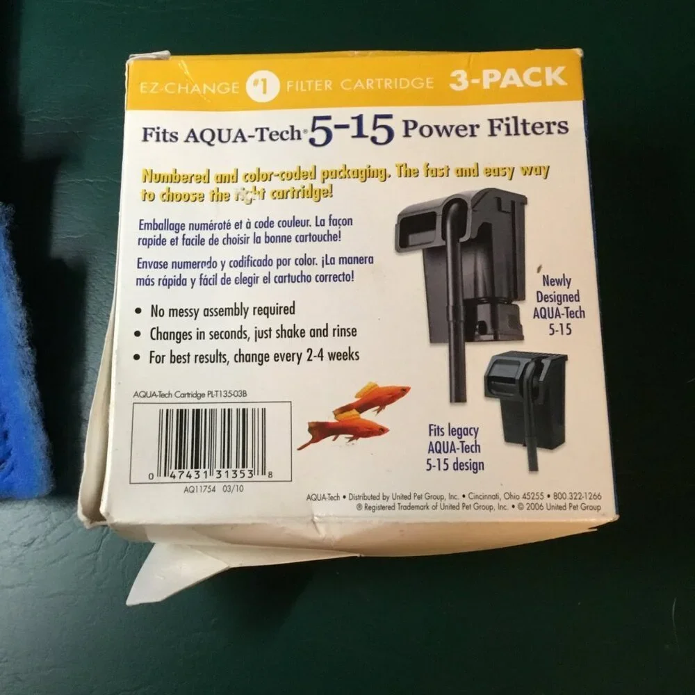 EZ Change Filter 3 Pack Fits Aqua Tech 5-15 Power Filters NEW